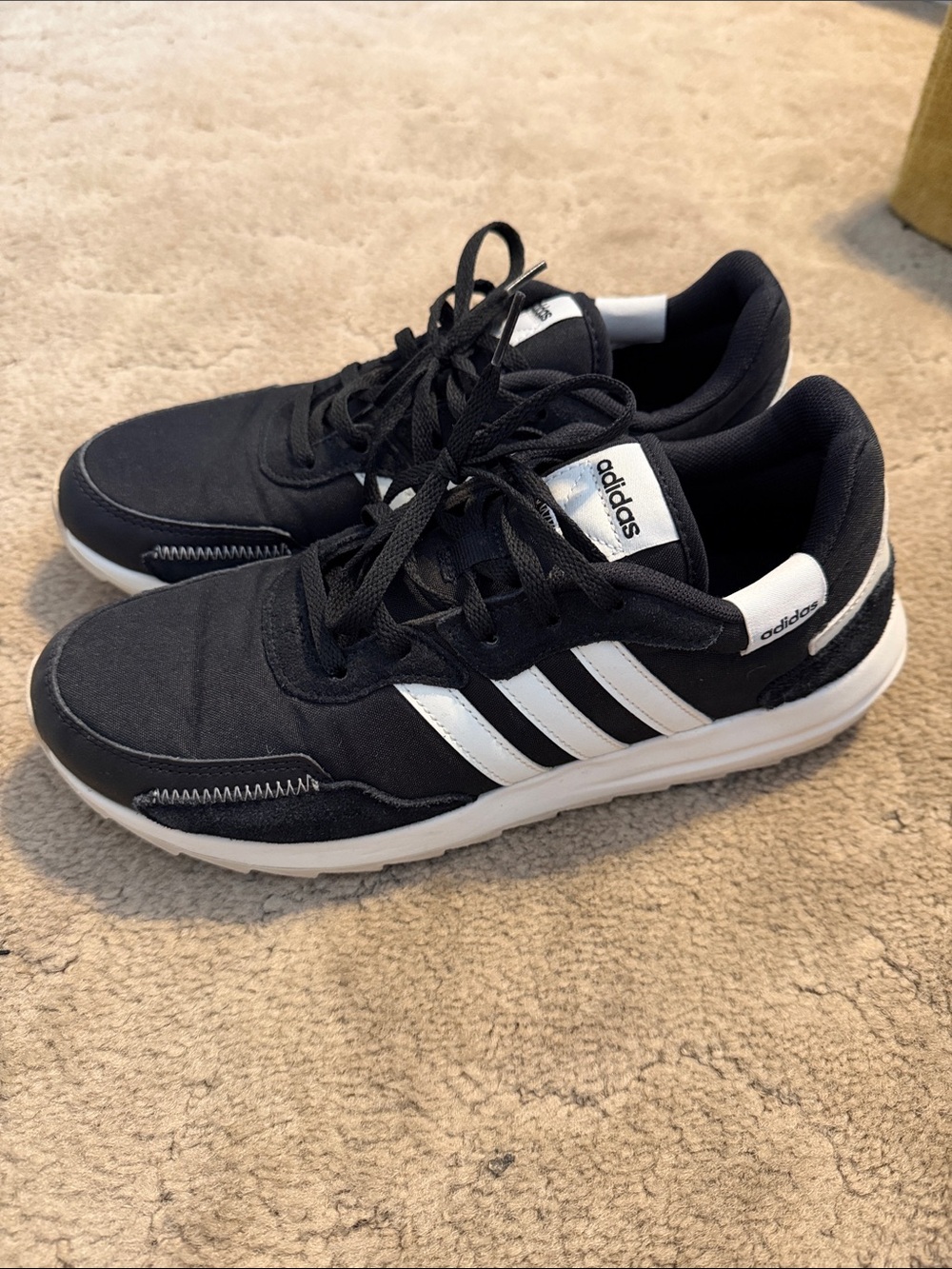 adidas Black and White Classic Trainers